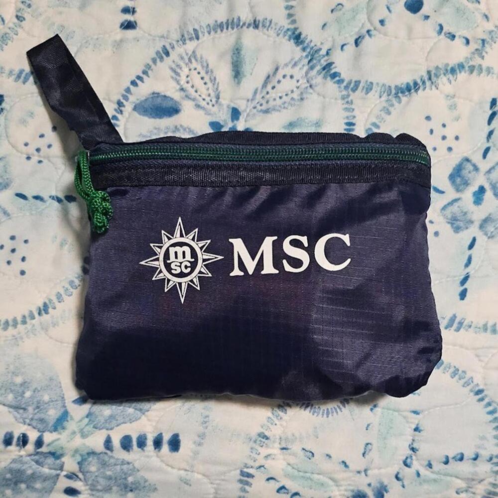 Folding Packable Lightweight Ripstop MSC Cruises Excursion Backpack - Picture 4 of 4